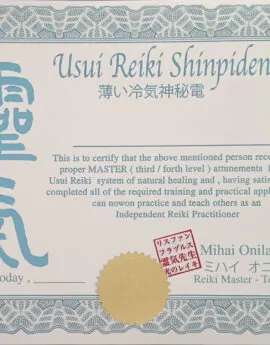 Curs de Reiki Traditional Mikao Usui Gradele 1 si 2